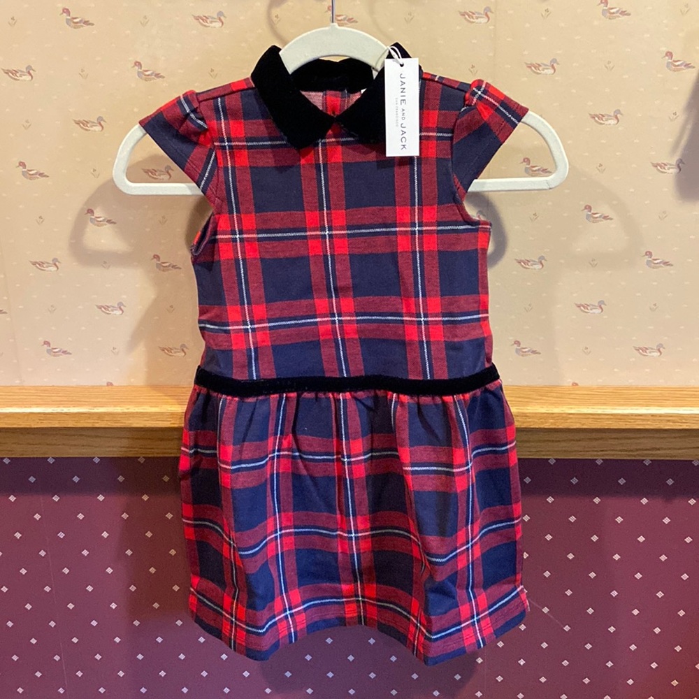 NWT Janie and Jack Plaid Dress